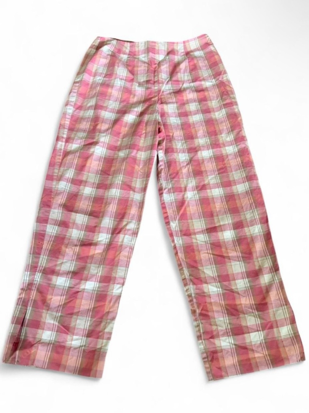 vintage size 8 Pendleton Pink Plaid Capris high rise